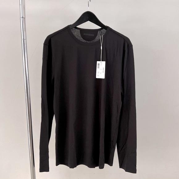 NWT - Helmut Lang Finest Standard Long Sleeve Tee in Black - Size XL - Picture 1 of 4